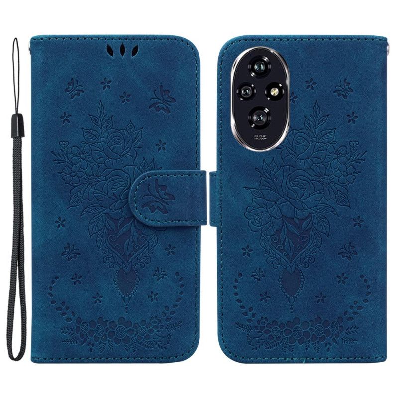 Etui Folio Do Honor 200 Odcisk Motyli I Róż