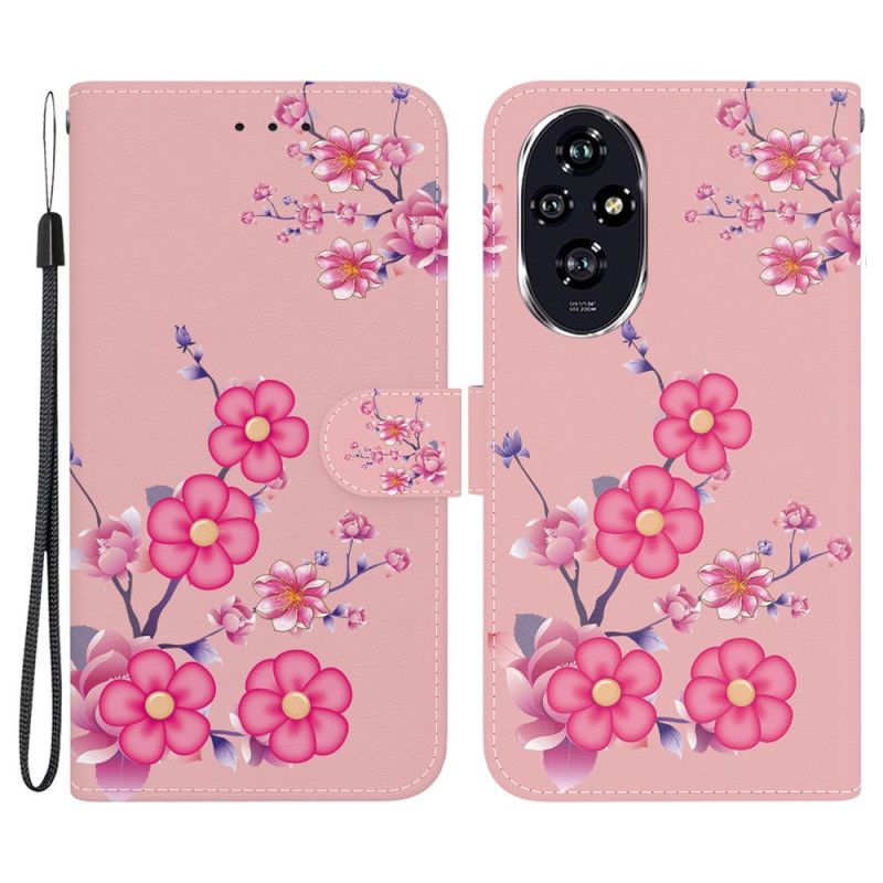 Etui Folio Honor 200 Sakura Z Paskiem Etui Ochronne