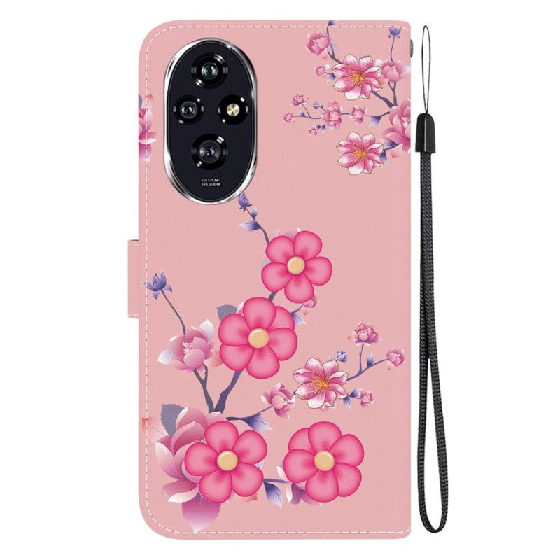 Etui Folio Honor 200 Sakura Z Paskiem Etui Ochronne