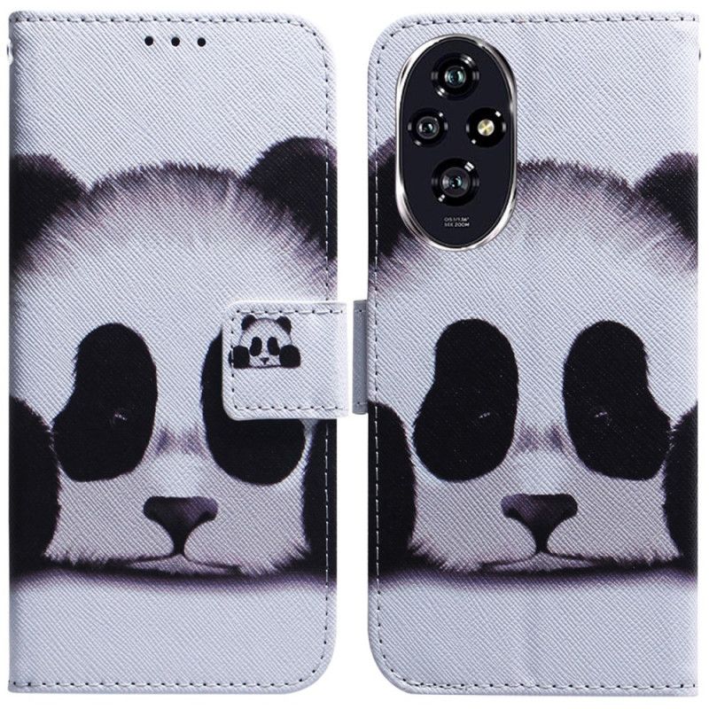 Skórzany Futerał Honor 200 Etui Na Telefon Panda