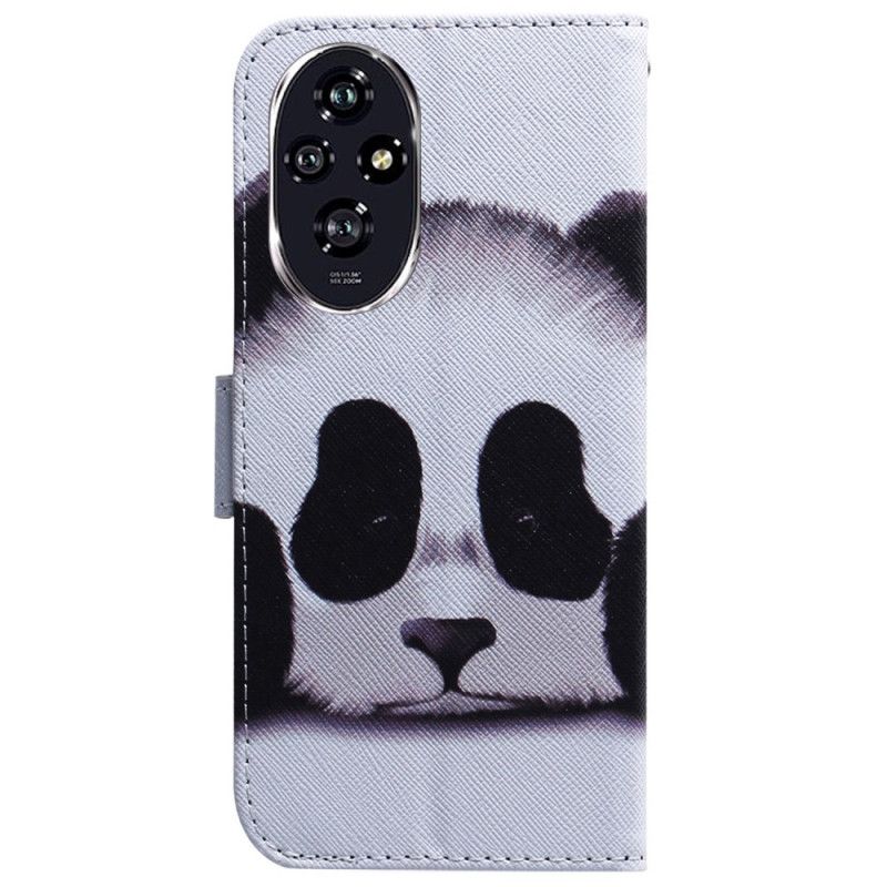 Skórzany Futerał Honor 200 Etui Na Telefon Panda