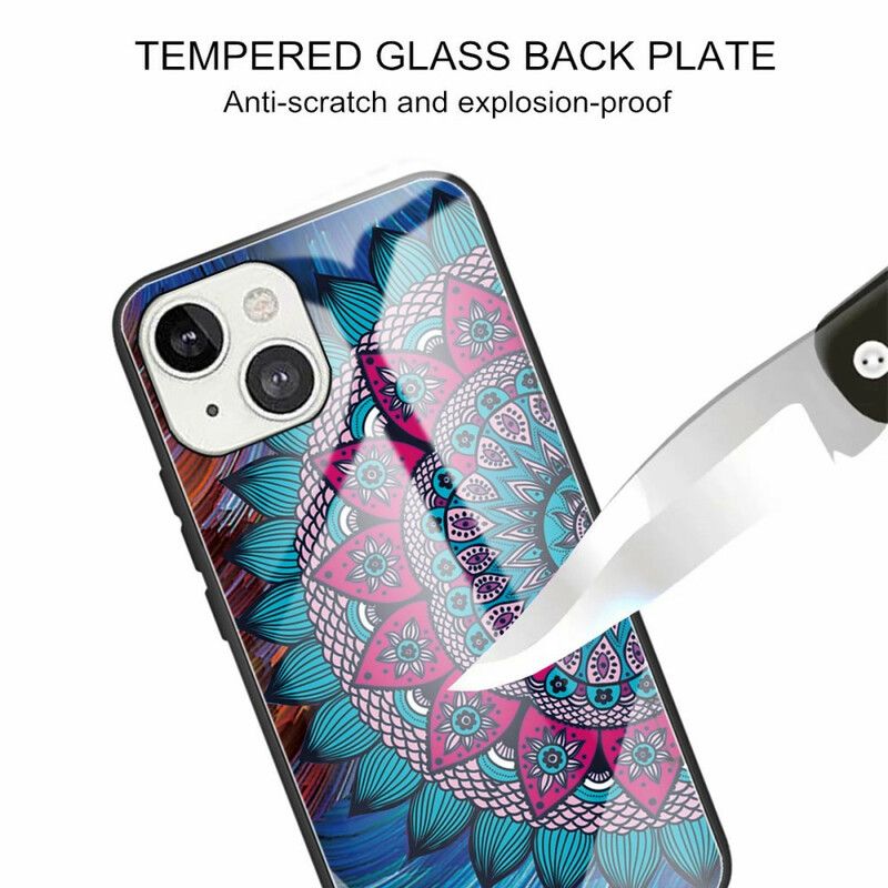 Etui Do Iphone 13 Mandala Ze Szkła Hartowanego