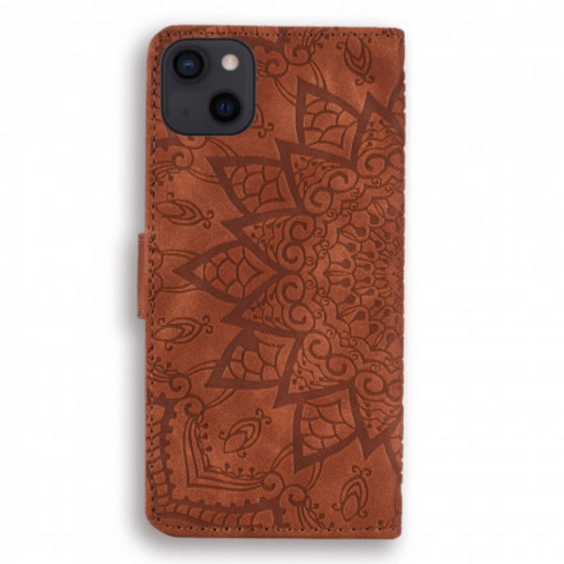 Etui Folio Do Iphone 13 Barokowa Mandala