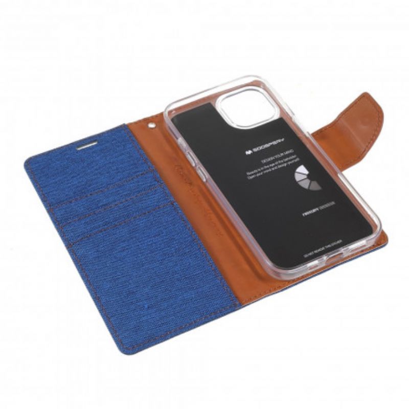 Etui Folio Do Iphone 13 Bicolor Mercury Goospery Fabric