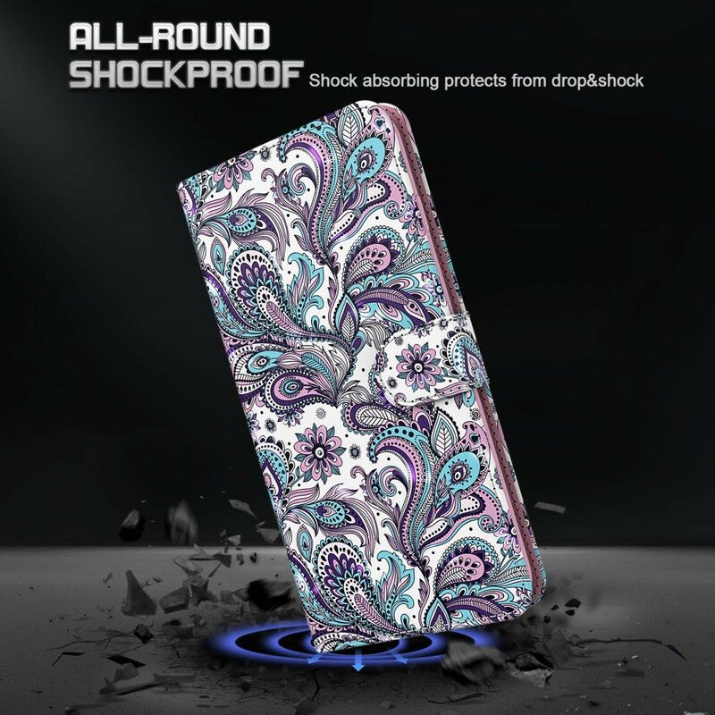 Etui Folio Do Iphone 13 Kwiaty Wzory