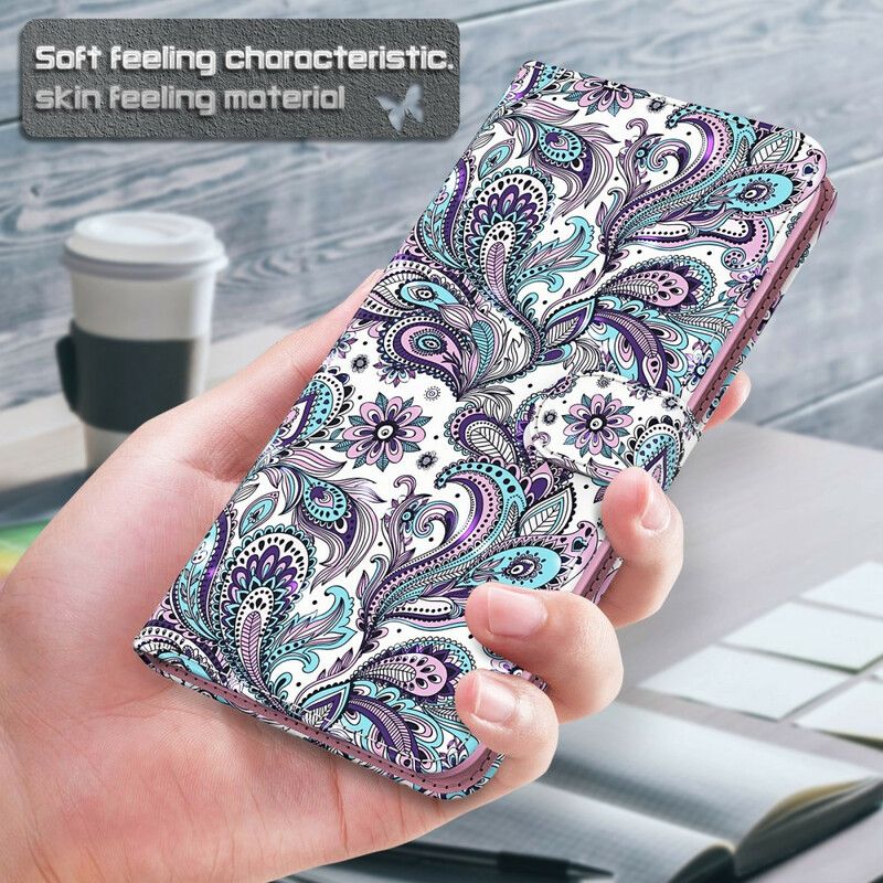 Etui Folio Do Iphone 13 Kwiaty Wzory