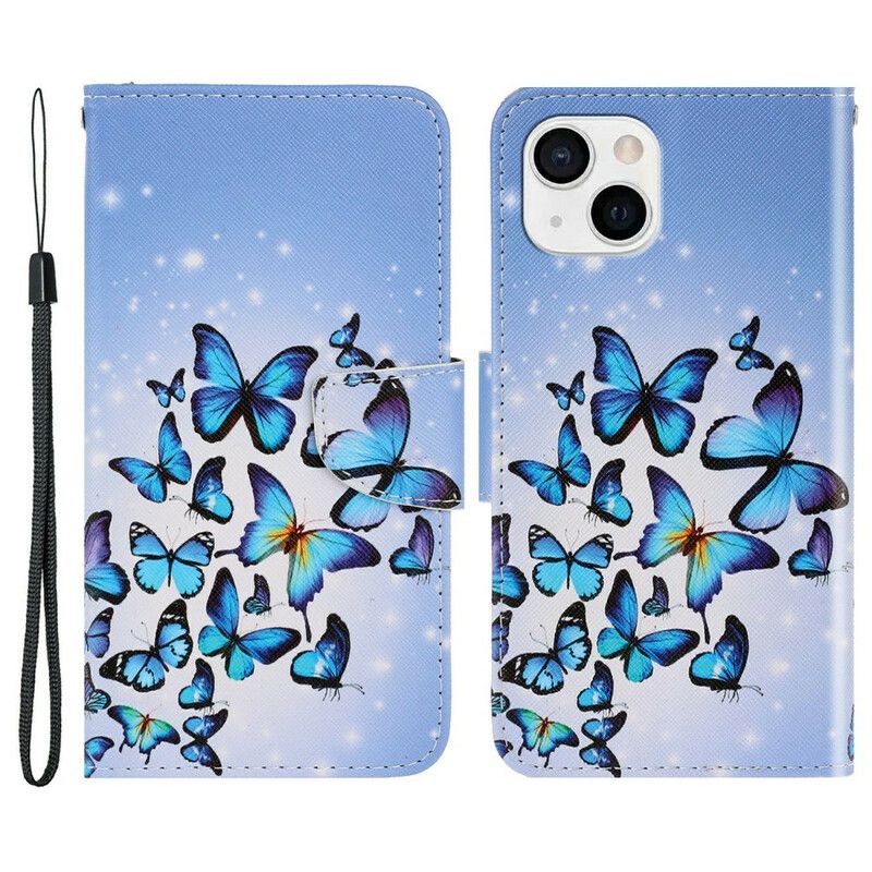 Etui Folio Do Iphone 13 Odmiany Paska Motyli