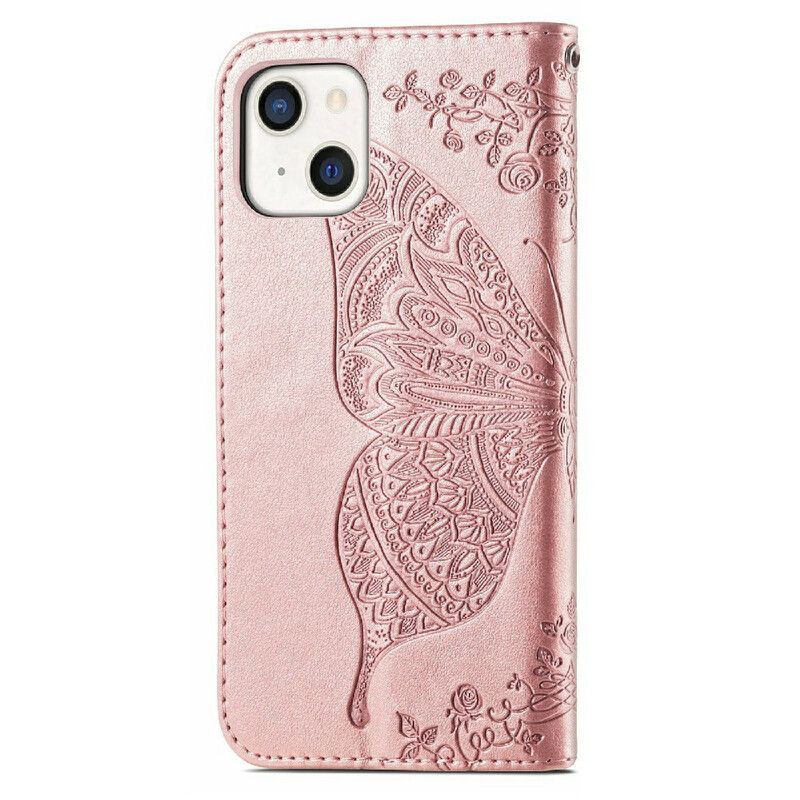 Etui Folio Do Iphone 13 Pół Motyle