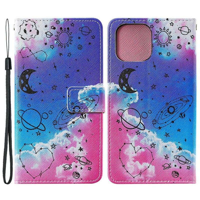 Etui Folio Do Iphone 13 Serce I Planety