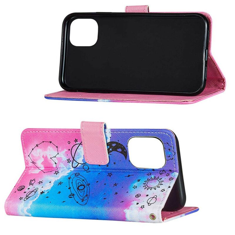 Etui Folio Do Iphone 13 Serce I Planety