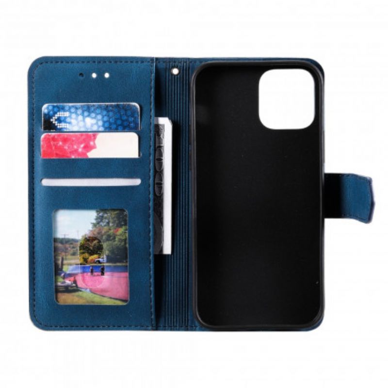 Etui Folio Do Iphone 13 Szwy Dotykowe