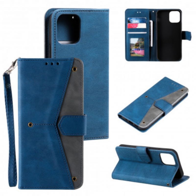 Etui Folio Do Iphone 13 Szwy Dotykowe