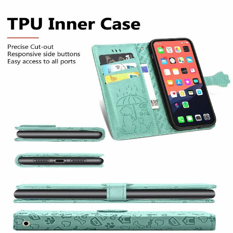 Etui Folio Iphone 13 Animowane Zwierzęta