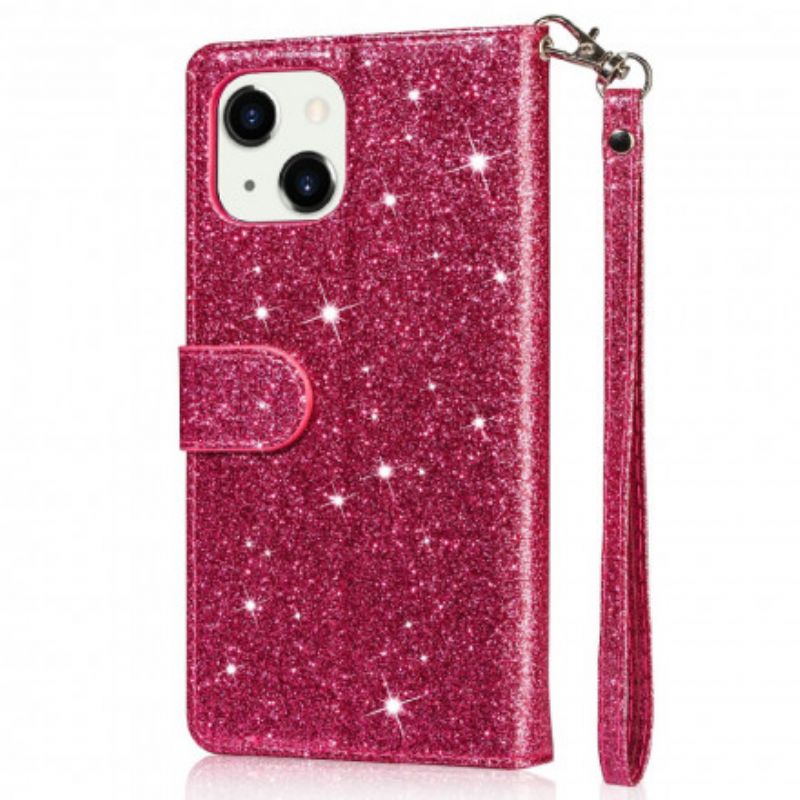 Etui Folio Iphone 13 Cekinowa Torebka Na Monety Etui Ochronne