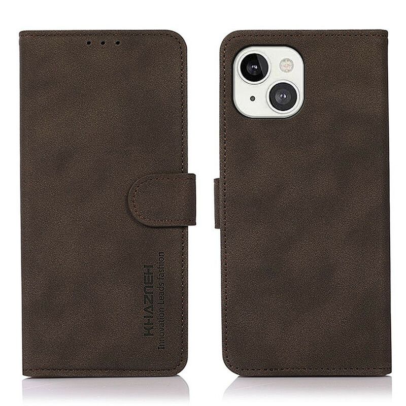 Etui Folio Iphone 13 Efekt Skóry Moda Khazneh