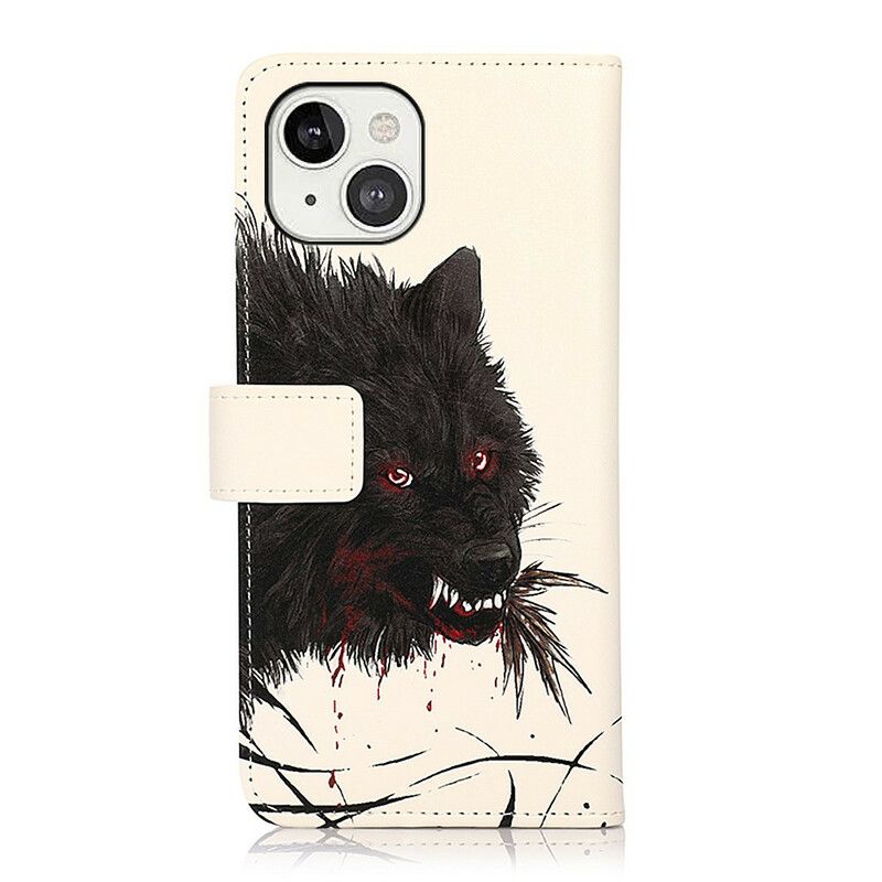 Etui Folio Iphone 13 Głodny Wilk Etui Ochronne