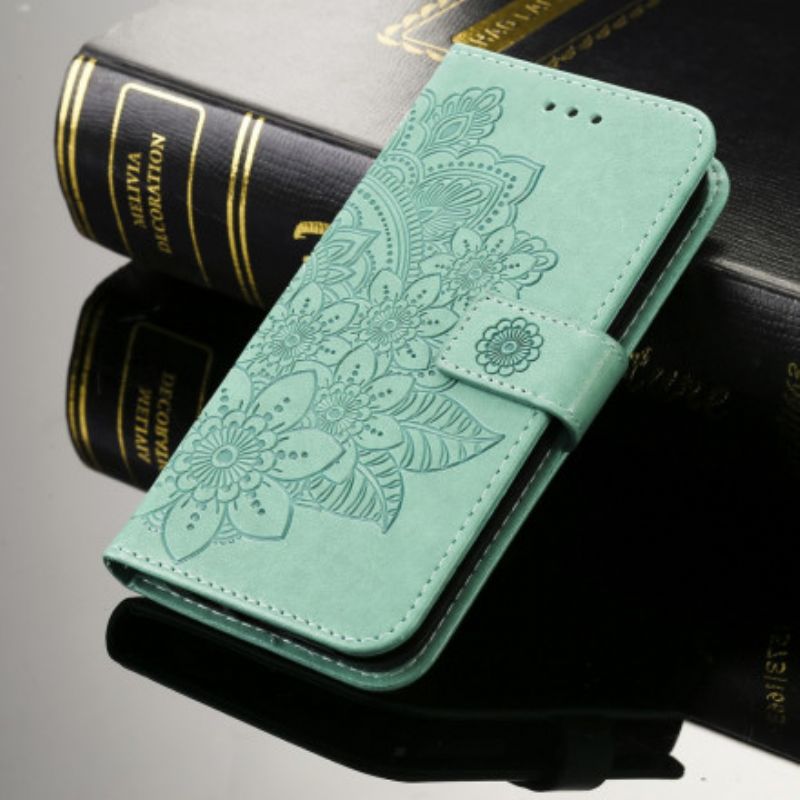 Etui Folio Iphone 13 Kwiatowy Nadruk Etui Ochronne