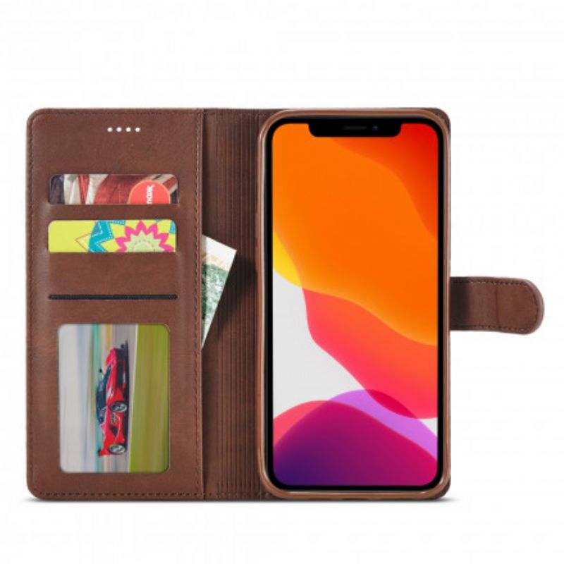 Etui Folio Iphone 13 Lc.imeeke Efekt Skóry Etui Ochronne