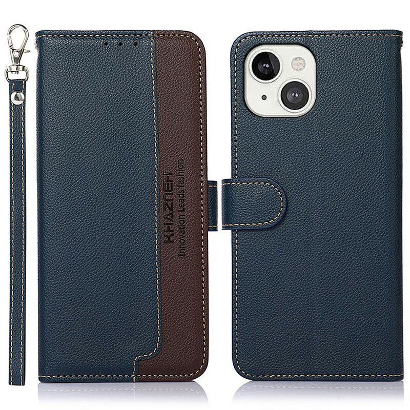 Etui Folio Iphone 13 Lychee Style Rfid Khazneh