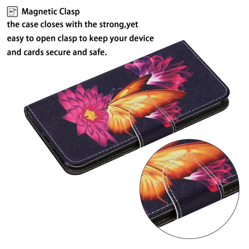 Etui Folio Iphone 13 Motyl I Lotos Etui Ochronne