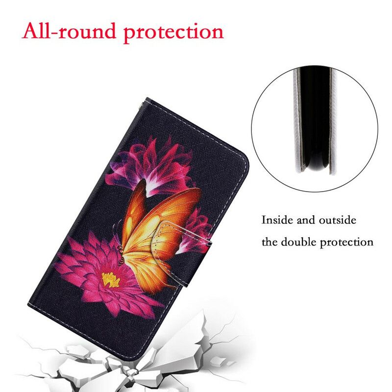 Etui Folio Iphone 13 Motyl I Lotos Etui Ochronne