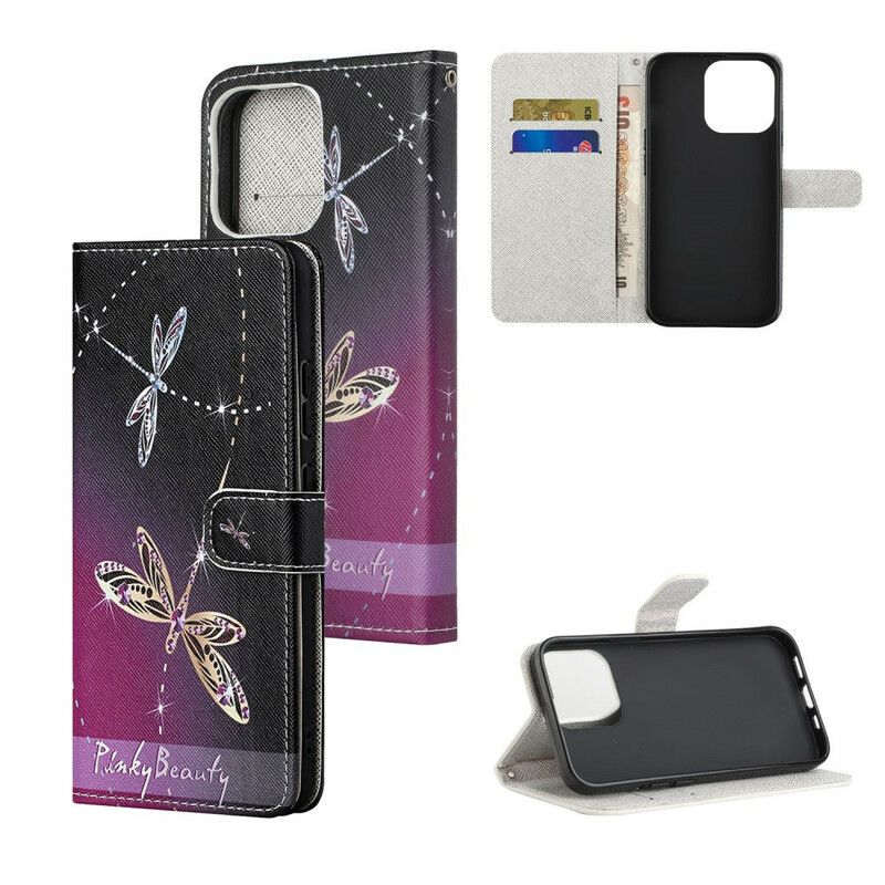 Etui Folio Iphone 13 Pasiaste Ważki