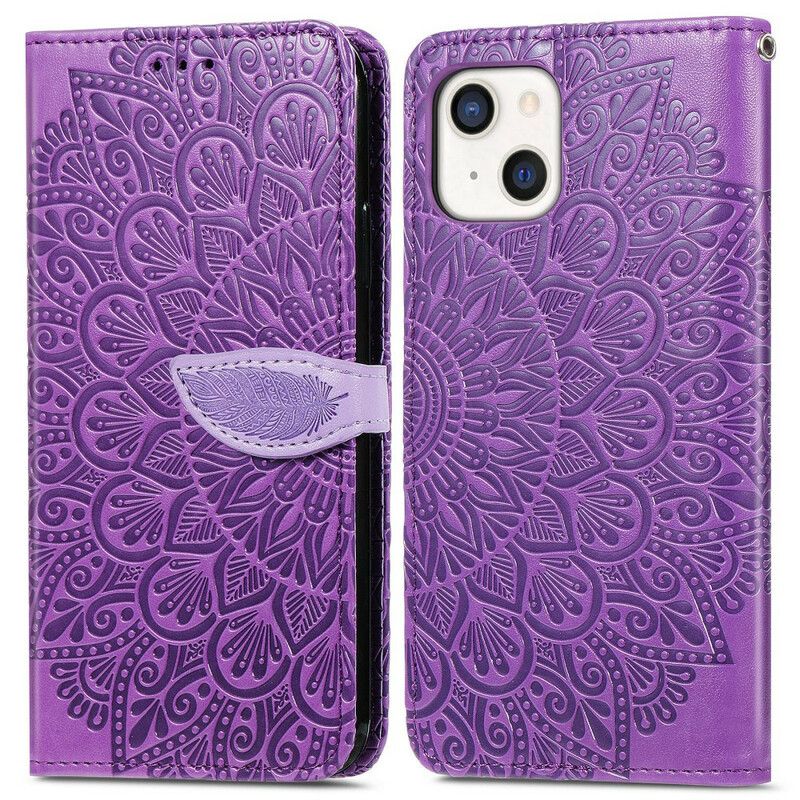 Etui Folio Iphone 13 Plemienne Liście Etui Ochronne