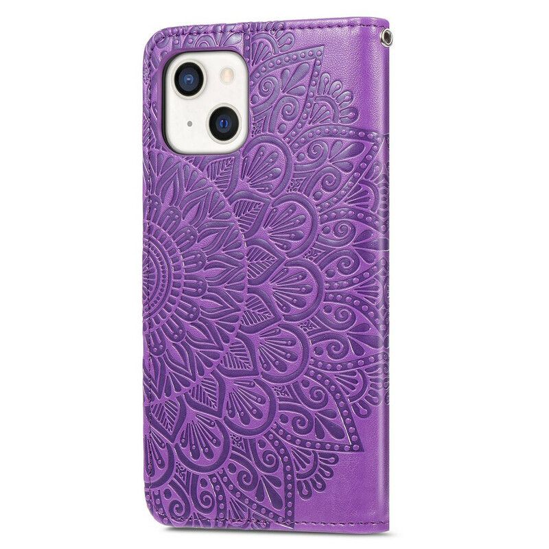 Etui Folio Iphone 13 Plemienne Liście Etui Ochronne