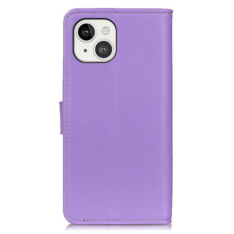 Etui Folio Iphone 13 Prosty Efekt Skóry