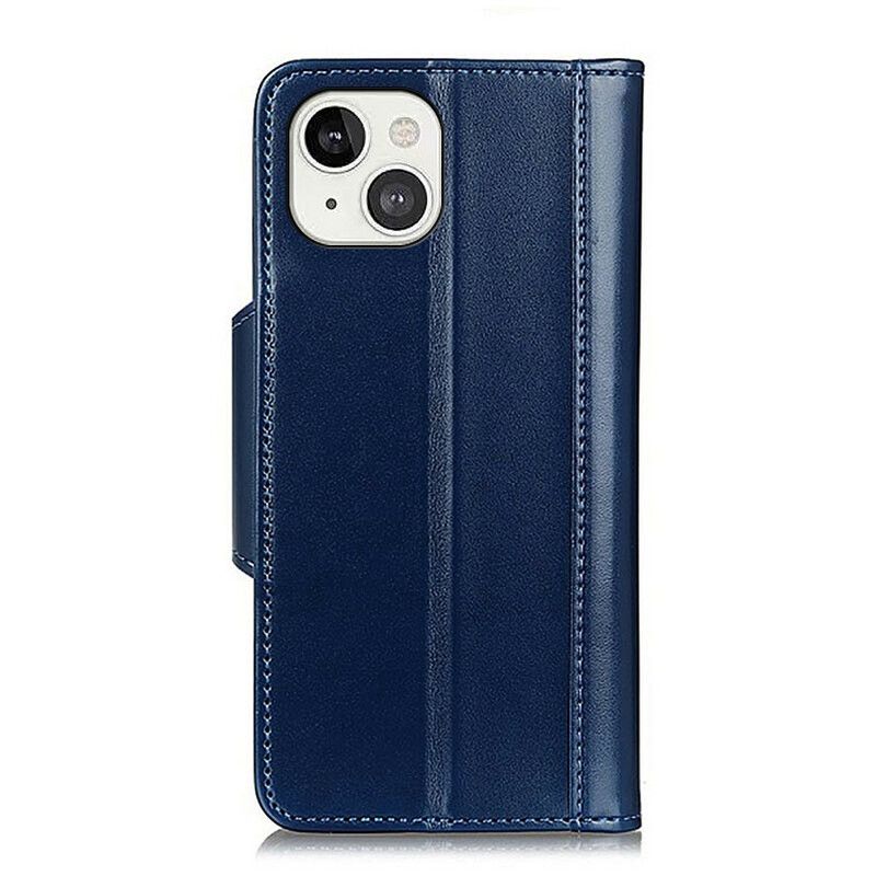 Etui Folio Iphone 13 Srebrne Zapięcie Ze Sztucznej Skóry Etui Ochronne