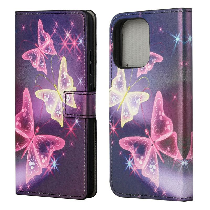 Etui Folio Iphone 13 Szalone Motyle Etui Ochronne