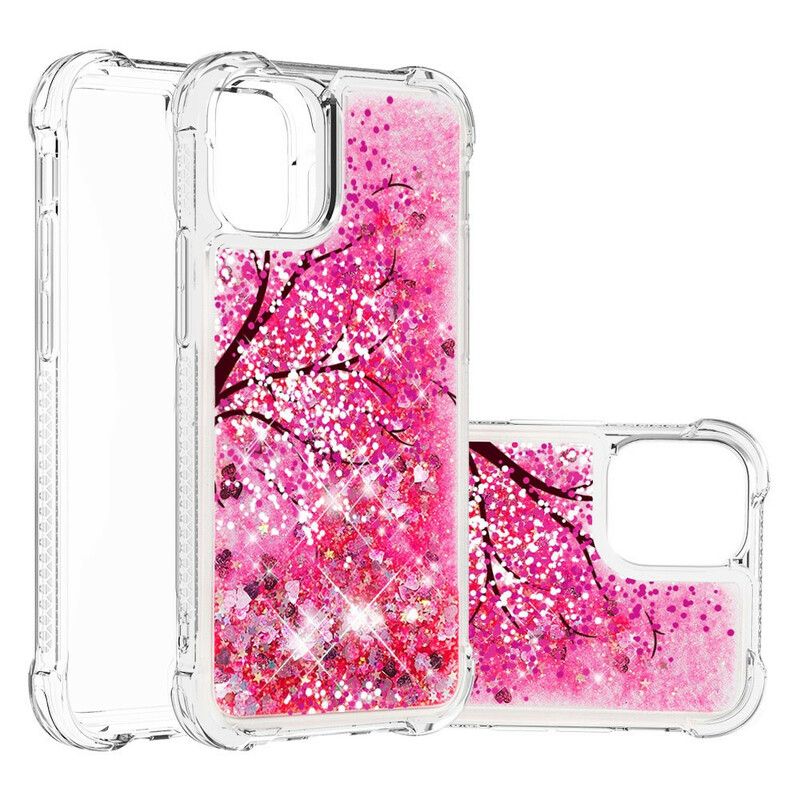 Etui Iphone 13 Brokatowe Drzewo Etui Ochronne