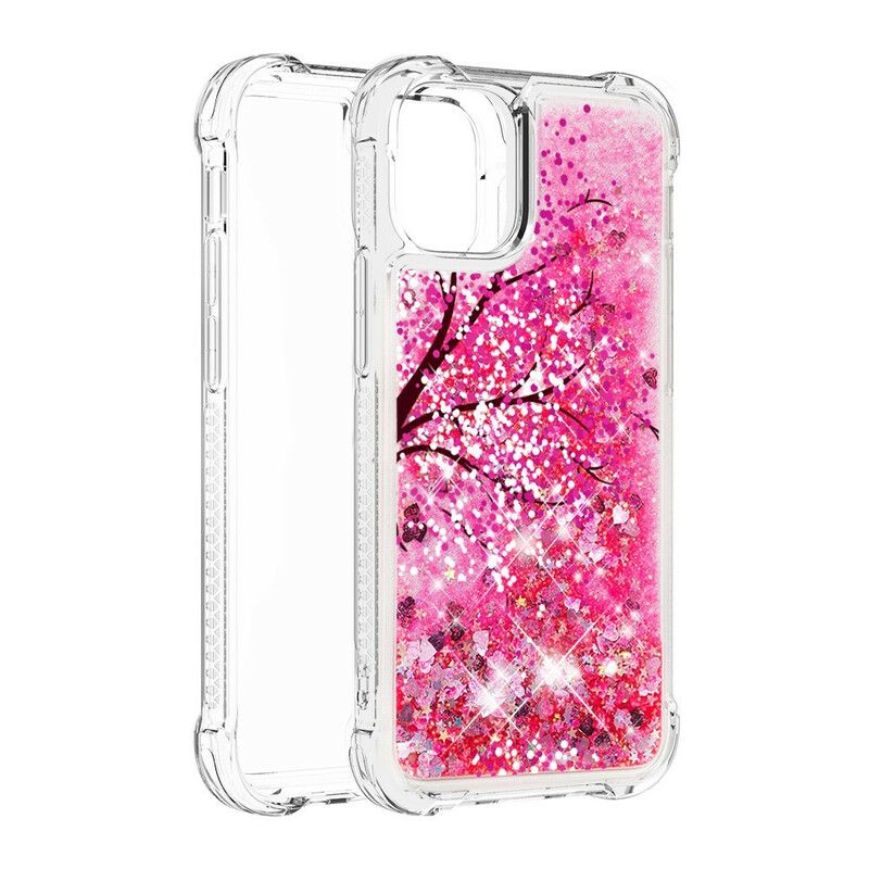 Etui Iphone 13 Brokatowe Drzewo Etui Ochronne