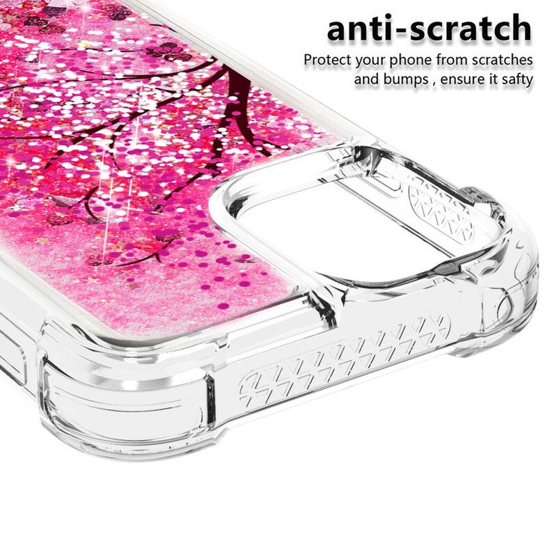 Etui Iphone 13 Brokatowe Drzewo Etui Ochronne