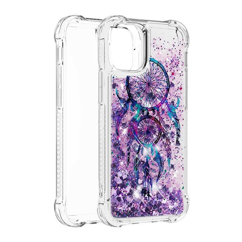 Etui Iphone 13 Cekinowy Łapacz Snów