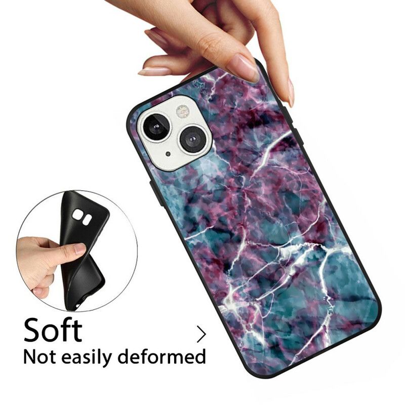 Etui Iphone 13 Fioletowy Marmur Etui Ochronne