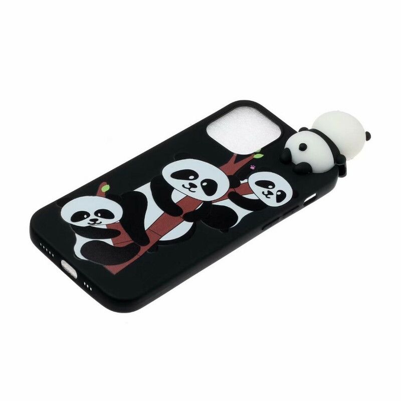 Etui Iphone 13 Pandy Na Bambusie 3d