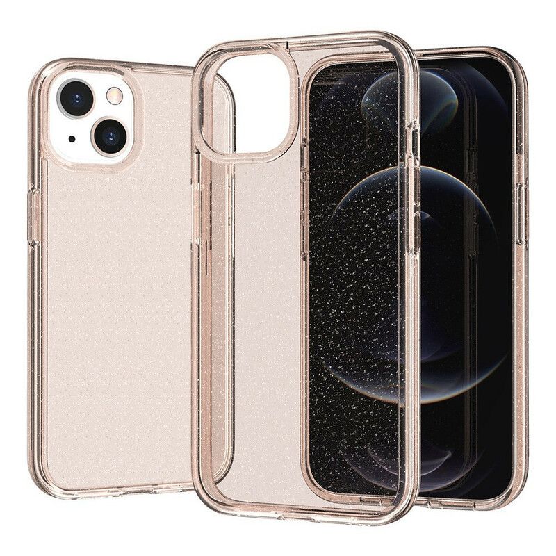 Etui Iphone 13 Przezroczyste Cekiny