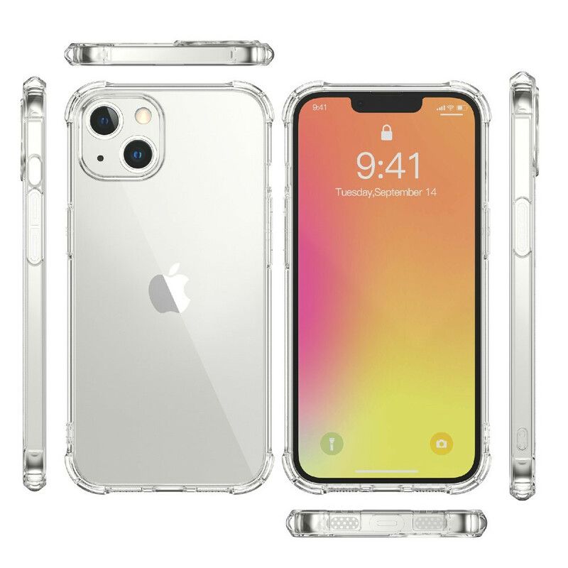 Etui Iphone 13 Przezroczysty Projekt Leeu Etui Ochronne