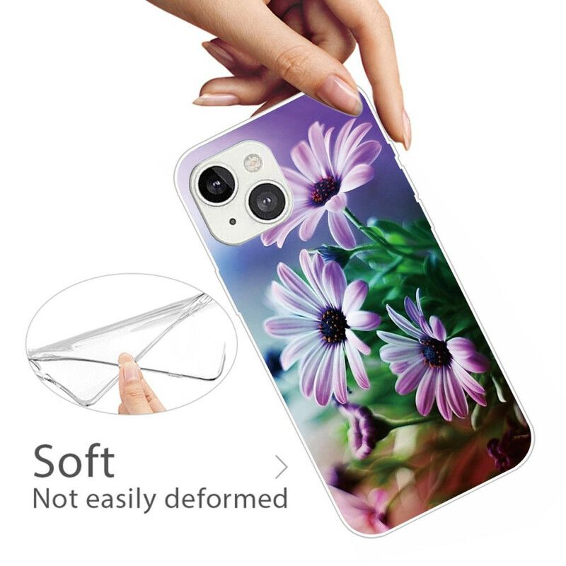 Etui Iphone 13 Realistyczne Kwiaty