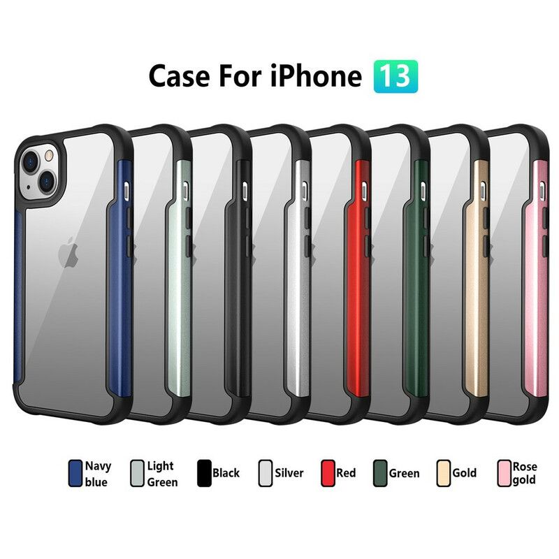 Etui Iphone 13 Wyczyść Hybrydowe Krawędzie Zderzaka