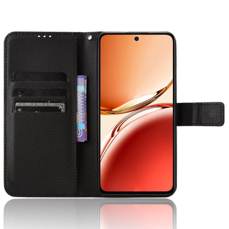 Etui Folio Do Oppo Reno 12f 5g Punkty Za Pasek