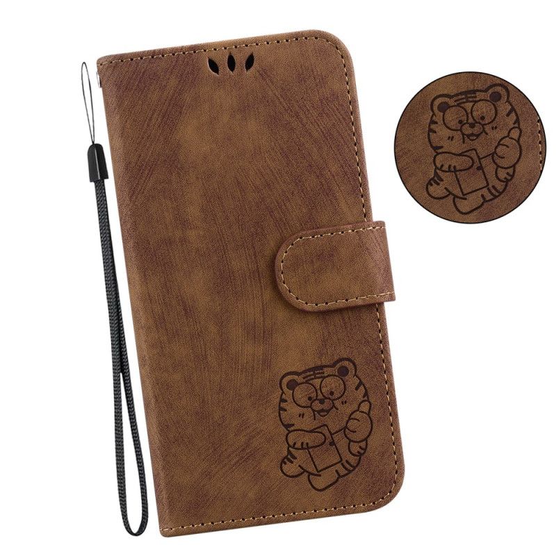 Etui Folio Do Oppo Reno 12f 5g Wzór Tygrysa