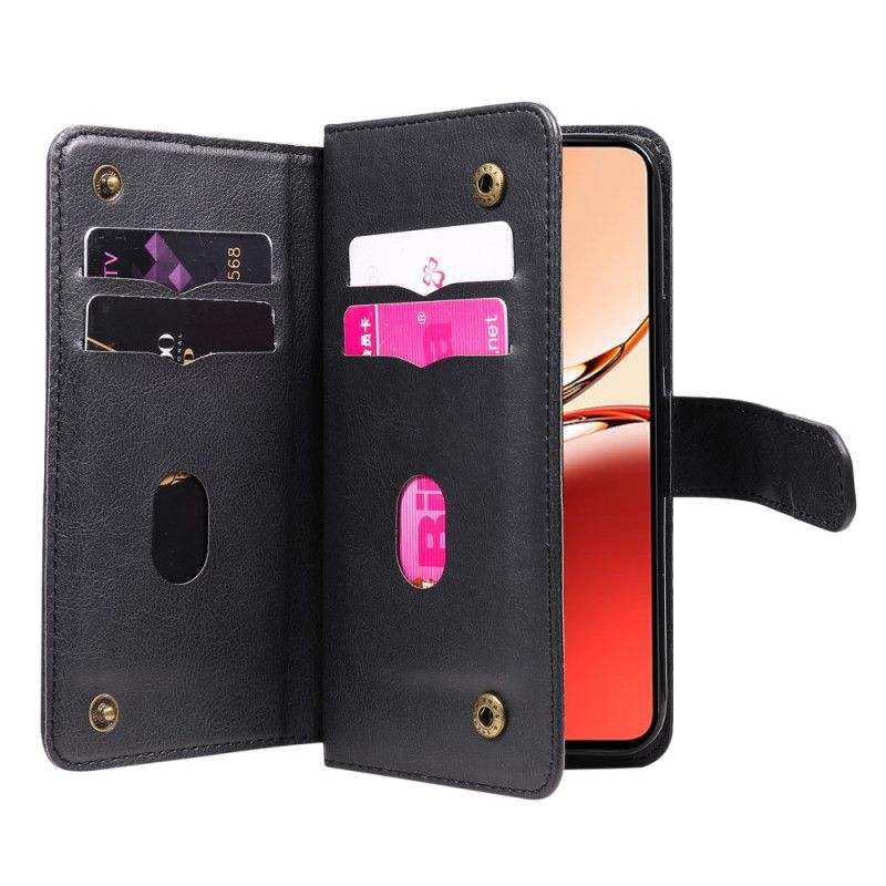 Etui Folio Oppo Reno 12f 5g 10 Posiadaczy Kart Etui Ochronne