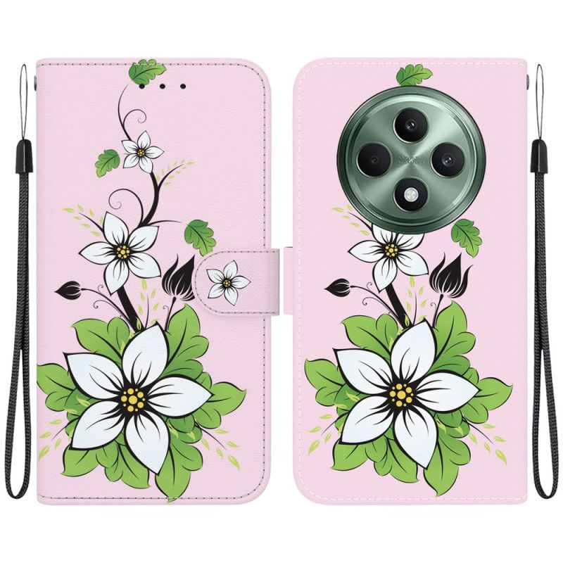 Etui Folio Oppo Reno 12f 5g Lilia W Pasku