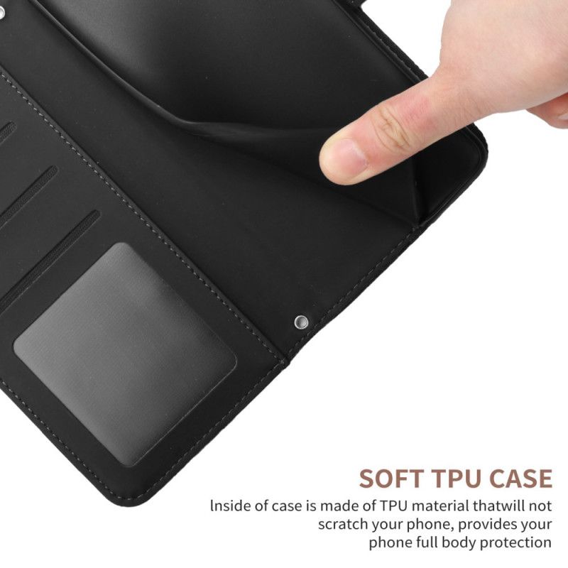 Etui Folio Oppo Reno 12f 5g Nadruk W Kształcie Motyla Z Paskiem Na Ramię