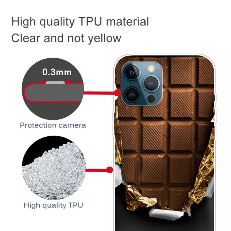 Etui Do Iphone 13 Pro Max Elastyczna CZekolada