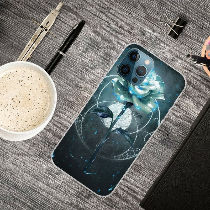 Etui Do Iphone 13 Pro Max Elastyczny Różowy Zielony