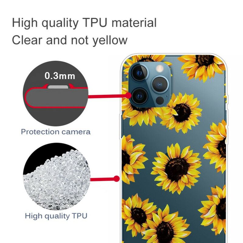 Etui Do Iphone 13 Pro Max Słoneczniki