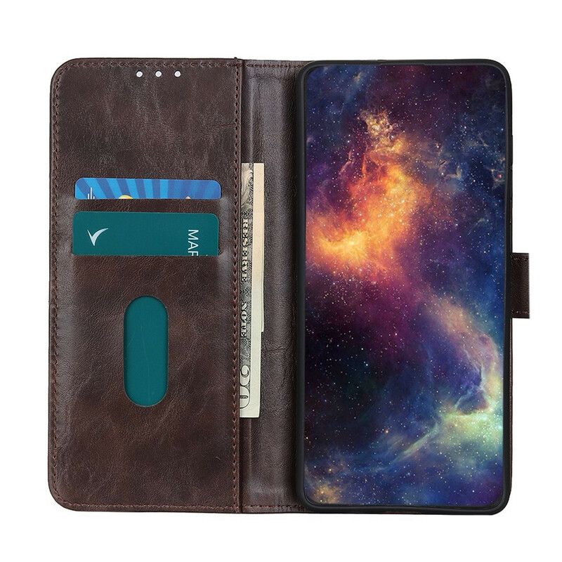 Etui Folio Do Iphone 13 Pro Max Efekt Skóry Bizona